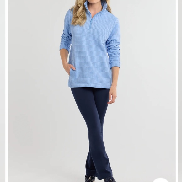 💙Dudley Stephens💙 NWT Pocomo Waffle Pullover in Periwinkle. Size L. BRAND NEW! - Picture 2 of 8